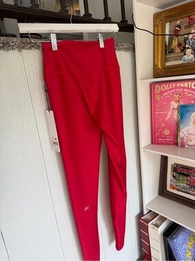 ALO Yoga Bright Red Performance Leggings